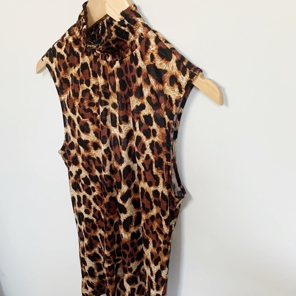 Generation Love Lacey Leopard Print Mock Neck Top - Picture 6 of 11